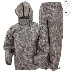 Frogg Toggs Classic All-Sport Rain Suit, Mossy Oak Bottomland (Men's XLarge)